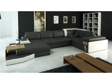 2314  Contemporary leather Sectional Sofa