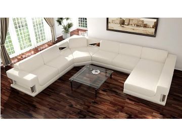 2315 Modern White Sectional Sofa