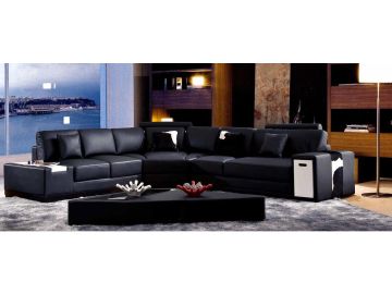2516B Leather Sectional Sofa