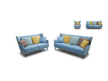 Stellan Modern Fabric Sofa Set