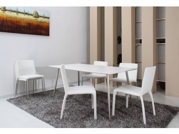 Roger - Modern White Dining Table