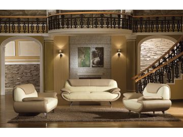 2812 Modern Bonded Leather Sofa Set