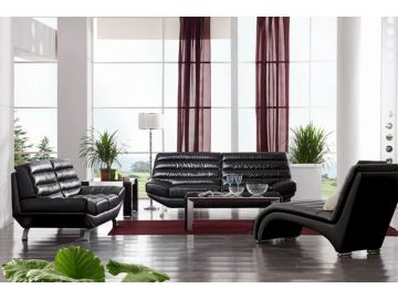 2918 Modern Bonded Leather Sofa Set