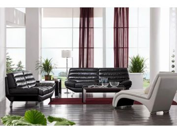 2918 Modern Bonded Leather Sofa Set