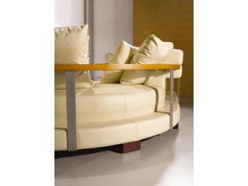 EV 3331 Contemporary Leather Sectional Sofa