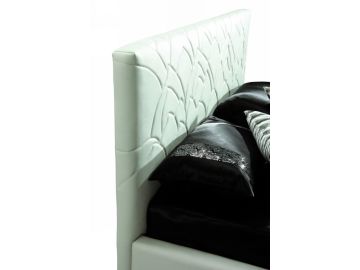 389 Modern White Eco-Leather Bed