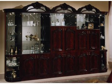 Fiorello Wall Unit Mahogany