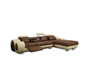 4085 Modern Leather Sectional Sofa