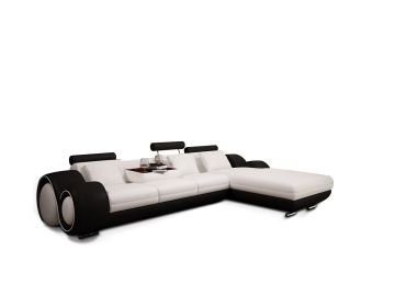 4085 Modern Leather Sectional Sofa