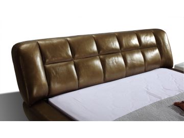 422 Modern Gold Bonded Leather Bed