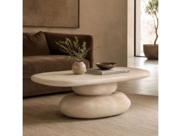 Coates - Modern Beige Fiberform Coffee Table
