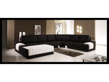 Contemporary Leather Sectional Sofa 5025