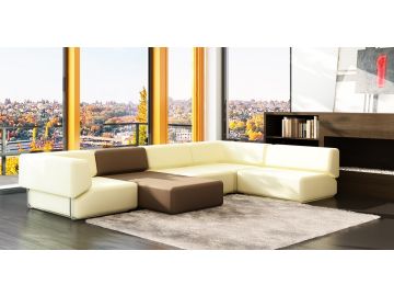 5056 Modern Contrast Sectional Sofa