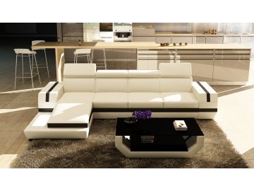 5099B Modern Bonded Leather Sectional Sofa