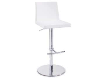 Salton Modern White Bar Stool