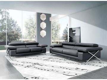513 Modern Italian Leather Sofa Set
