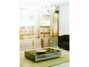 Tide Modern Glass Coffee Table