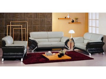 7030 Contemporary Microfiber Living Room Sofa Set