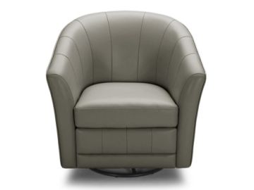 Greer Modern Grey Eco-Leather Accent Chair
