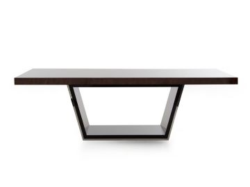 Christa Modern Ebony High Gloss Dining Table