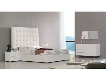Lyrica Modern White Bedroom Set