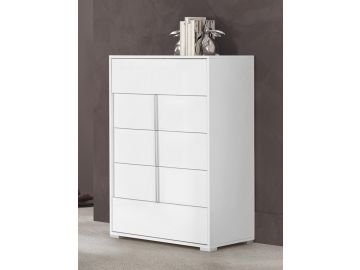 Nicla - Italian Modern White Chest