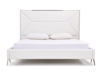 Candid Modern White Bed