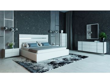 Francois Modern White Bedroom Set