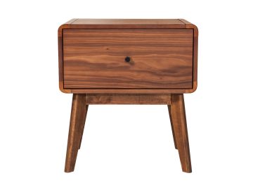 Marshall Mid-Century Modern Walnut Nightstand