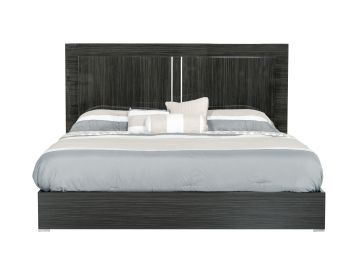 Ari Italian Modern Grey Bed