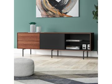 Kenny Walnut & Grey TV Stand
