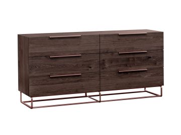 Benzon Italian Modern Dark Rovere Dresser
