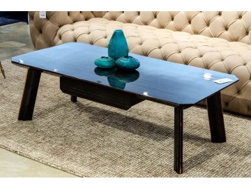 Chadwick Modern Ebony & Rosegold Coffee Table