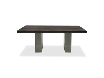 Renzo Modern Oak & Concrete Dining Table