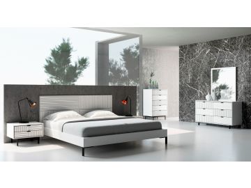 Valencia Contemporary White Bedroom Set