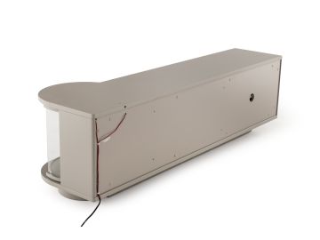 Omega Modern Grey & Ebony TV Stand