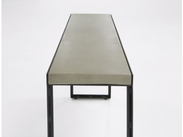 Kiko Modern Concrete & Black Console Table