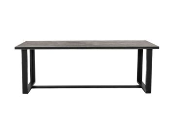 Hardy Modern Black Acacia Dining Table