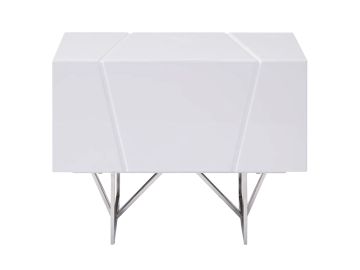 Chrysler Modern White Nightstand