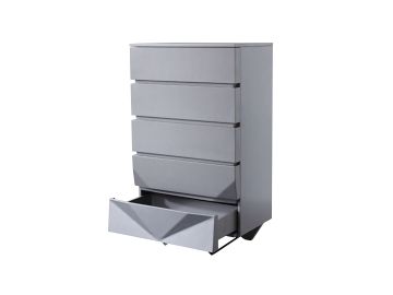 Duke Modern Grey & Black Gun Chrome Chest