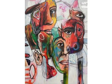 Faces - Abstract Oil Painting