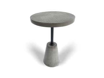 Dakan - Modern Grey Concrete End Table