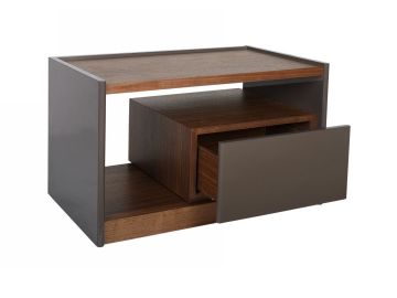 Tara - Modern Walnut Nightstand