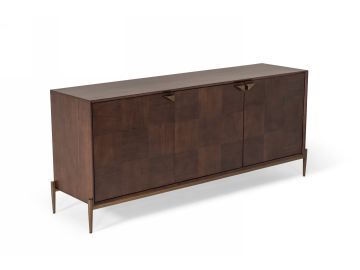 Shane - Modern Acacia & Brass Buffet