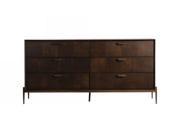 Shane - Modern Acacia & Brass Dresser