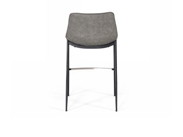 Jane - Modern Grey & Black Counter Stool (Set of 2)