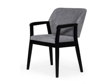 Escot - Modern Grey & Black Dining Chair (Set of 2)