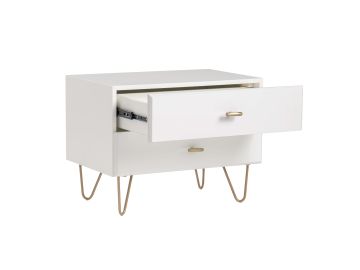 Bryan - Modern White Nightstand