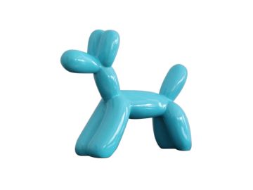 Modern Blue Balloon Dog Sculpture
