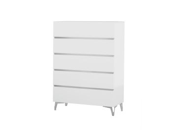 Angela - Italian Modern White Chest